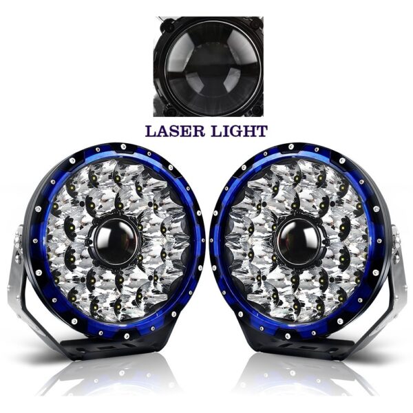 Flex 9" LED Laser Spot Light With DRL - Image 8